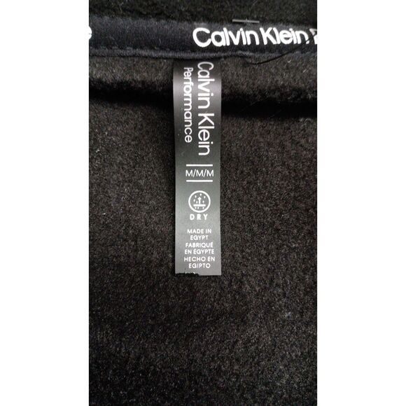 NWT Calvin Klein Jacket Womens Medium Black Performance Fleece - Picture 7 of 8